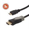 Mini HDMI kabel • 3 m pozlacený