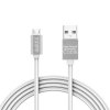 Datový kabel - MicroUSB bílý - 1 m