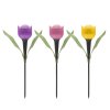 LED solární lampa ve tvaru tulipánu 30 cm