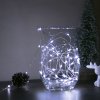 Vánoční LED světelný řetěz - 5 m - 50 LED - studená bílá - 3 x AA