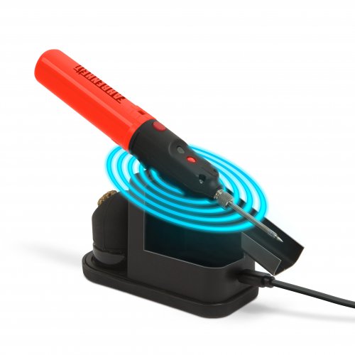 Pájecí stanice s akumulátorem – bezdrátové nabíjení, s čisticí houbou