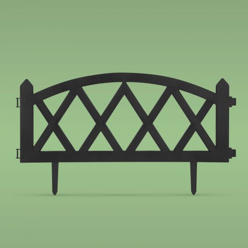 Okraj záhonu / plot 60 x 24 cm - černý