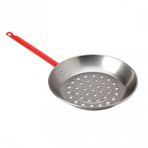 Pánev na pečení kaštanů / BBQ pánev leštěná