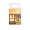 LED světelný řetěz – 10 ks teplých bílých LED – 1 m – 2 x AA