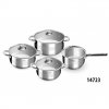 Perfect Home Diamond 7dílná sada nerezových hrnců se skleněnou poklicí 14723