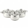 Perfect Home Star 6dílná sada nerezových hrnců se skleněnou poklicí 14721