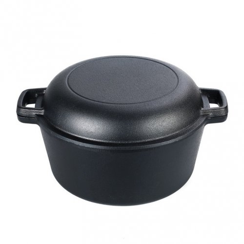 Litinový hrnec s poklicí 26 cm (ošetřený)