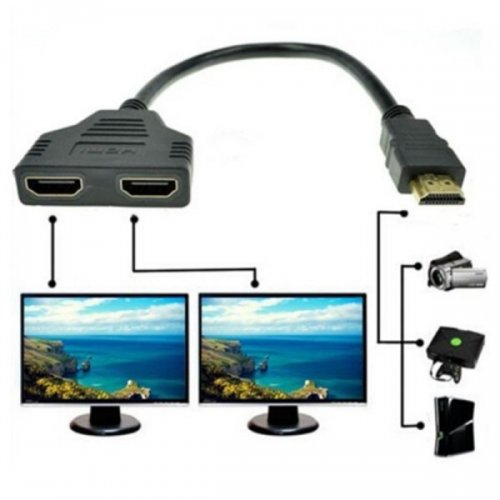DUAL HDMI kabel HDMI rozbočovač