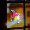 Halloweenská RGB LED dekorace – samolepicí – čarodějnice