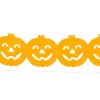 Halloweenská papírová girlanda – dýně – 3 m
