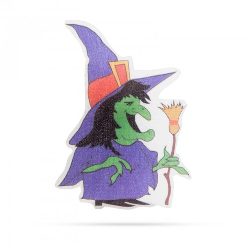 Halloweenská RGB LED dekorace – samolepicí – čarodějnice