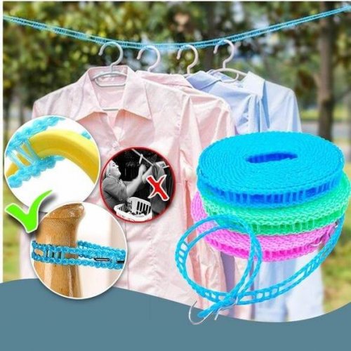 Protiskluzové větruodolné lano na sušení prádla