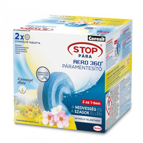 Náhradní tablety do Ceresit Stop – "Květinová louka" – 2 x 450 g