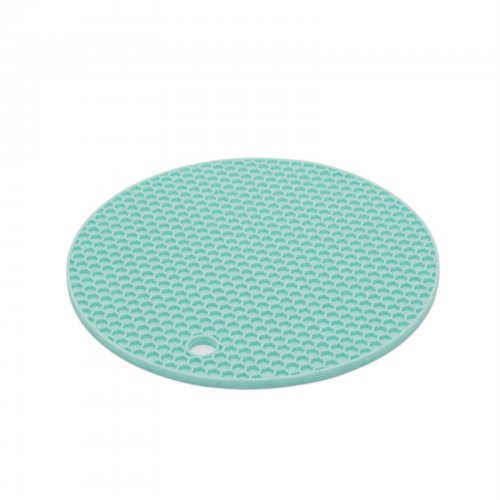 Silikonová podložka pod hrnec 18 cm - modrá