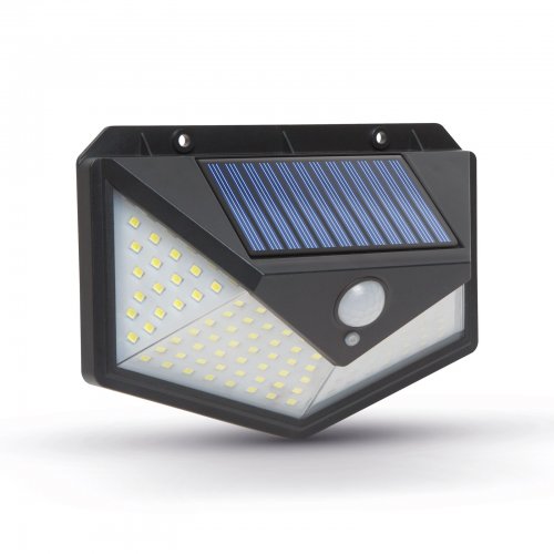 Solární reflektor s pohybovým senzorem - nástěnný - 136 LED