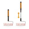 Sada malířských válečků s teleskopickou rukojetí – 4 ks