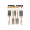 Sada malířských štětců, dřevo - 5 ks - 1x1&amp;quot; / 2x1,5&amp;quot; / 2x2&amp;quot;