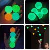4 ks Fluorescenční lepivý míček na stěnu