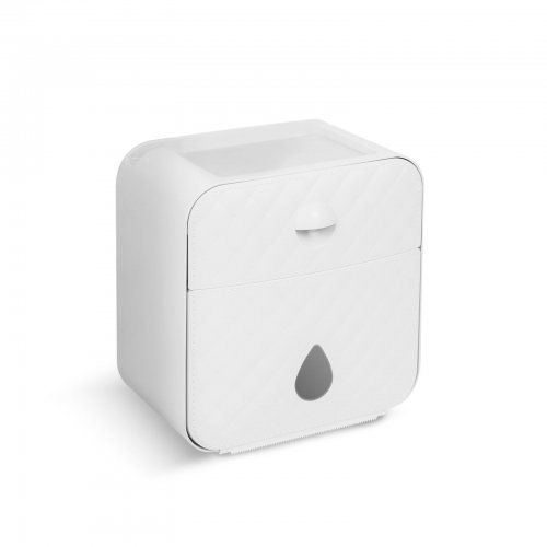 Skříňka na toaletní papír - bílá - 205 x 125 x 220 mm