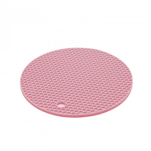 Silikonová podložka pod hrnec 18 cm - růžová