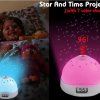 Lampa s projekcí hodin a hvězd