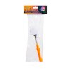 Halloweenská LED lampa – lebka na pružině – na baterie