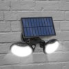 Solární reflektor s pohybovým senzorem – otočná hlava – 2 COB LED