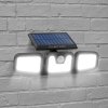 Solární reflektor s pohybovým senzorem – páčkový, otočný – 3 COB LED
