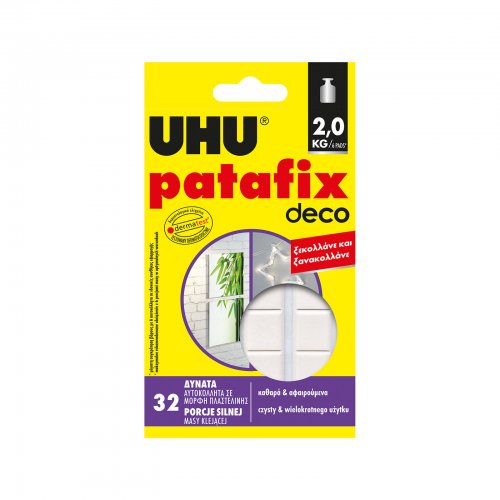 Patafix homedeco – bílá lepicí guma – 32 ks / balení