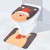 Vánoční dekorace na WC sedátko se vzorem soba