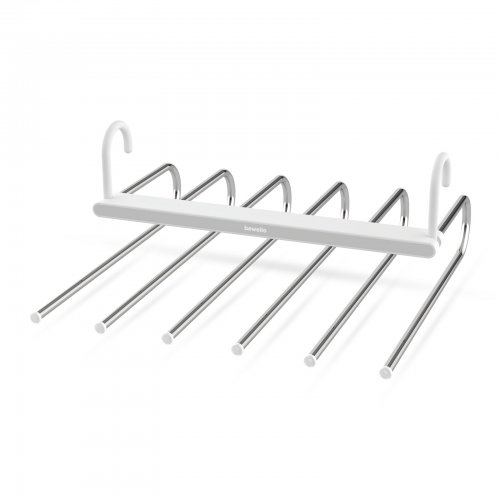 Závěsný sušák na ručníky / věšák na kalhoty – kov – 6 věšáků