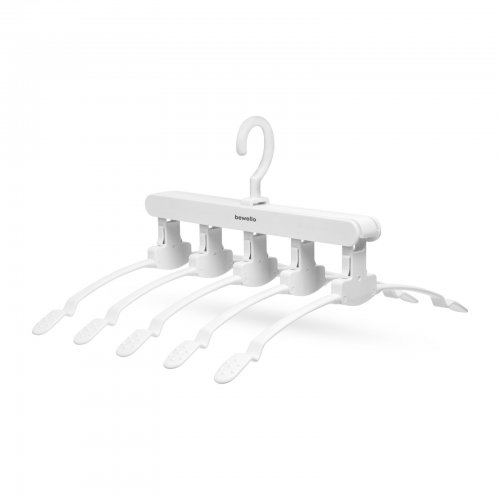 Organizér s věšákem šetřící místo – 5 ks věšáků