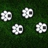 LED solární lampa – psí tlapka, zapichovací – plast – černá