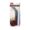 Sada brček z nerezové oceli – titanová duha – 215 x 6 mm – 5 kusů