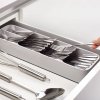 Držák na příbory – 5 přihrádek – plast – 40 x 11 x 5,5 cm