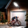Solární LED svítilna 120W, se senzorem pohybu, dálkovým ovládáním, 128 LED