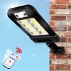 Solární LED svítilna 120W, se senzorem pohybu, dálkovým ovládáním, 128 LED