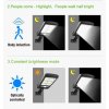 Solární LED svítilna 120W, se senzorem pohybu, dálkovým ovládáním, 128 LED