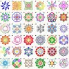 Šablona mandala, kreslící šablona-36 ks