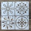Šablona mandala, kreslící šablona-36 ks