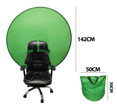 Zelené pozadí pro židle