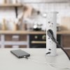 Skrytý prodlužovač se zabudovaným motorem – bílý 3 x 250 V + 2 x USB