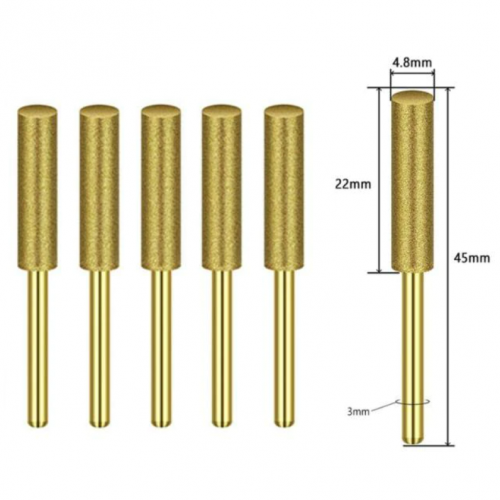 Hlavice pro ostření řetězové pily 4.8 mm 5 ks