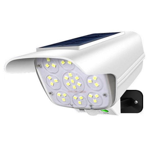 Solární LED lampa CL877B ve tvaru falešné kamery s pohybovým senzorem