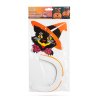 Halloweenský dýňový lampion – s figurkou ducha – závěsný – 26 cm