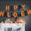 Sada halloweenských balónků – „Veselé Halloween“ – upevnitelná páska