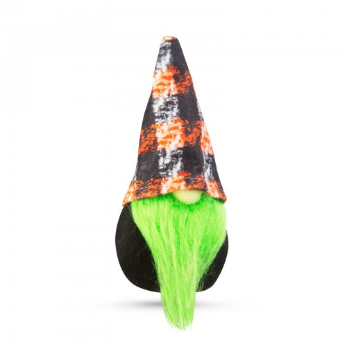 Halloweenský skandinávský skřítek - 16 cm - zelený
