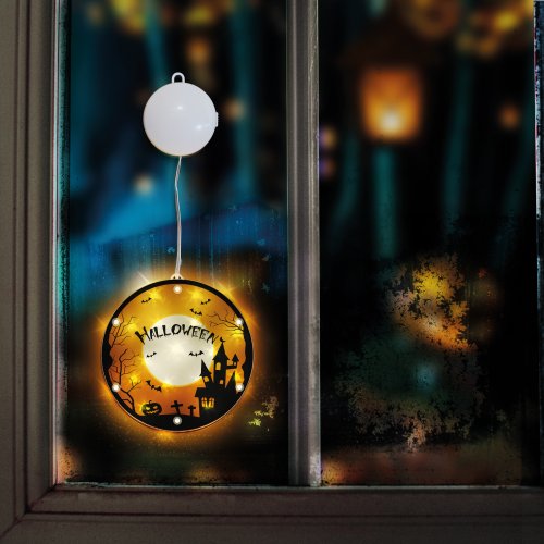 Halloweenová 3D dekorační lampa – 14 teplých bílých LED – na baterie