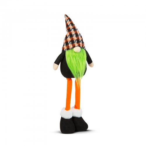 Halloweenský skandinávský skřítek - 60 cm - zelený