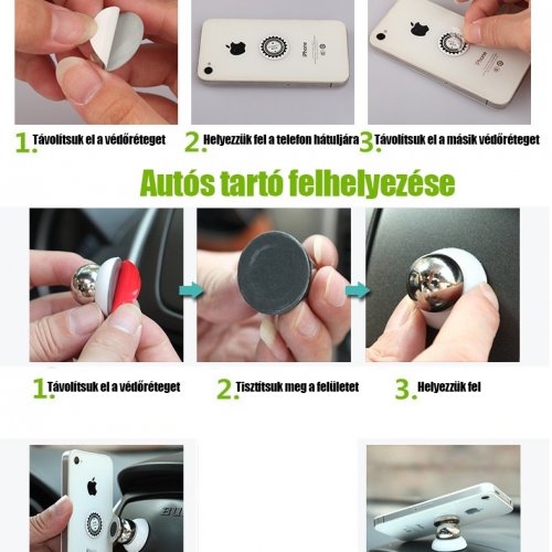Univerzální magnetický držák telefonu do auta pro jakýkoli telefon